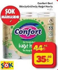 CONFORT GERİ DÖNÜŞTÜRÜLMÜŞ KAĞIT HAVLU • 6’LI CONFORT GERİ DÖNÜŞTÜRÜLMÜŞ KAĞIT HAVLU • 6’LI